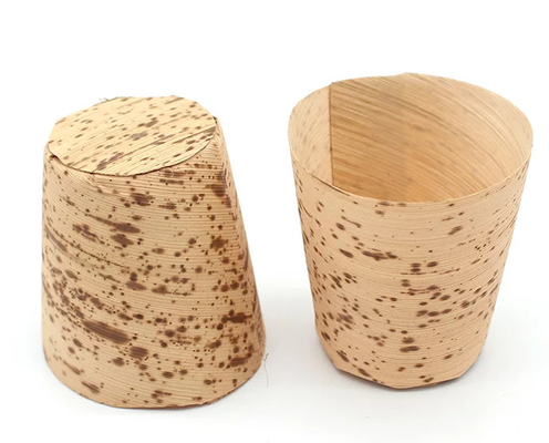 Bamboo Small Disposable Appetizer Cups Eco Friendly For Food Storage