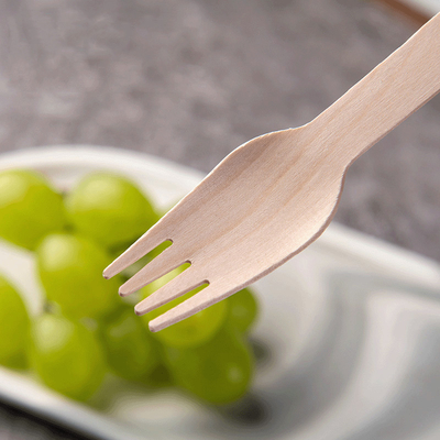 Biodegradable Wooden Forks Bulk 140mm Woodable Disposable Wooden Utensils