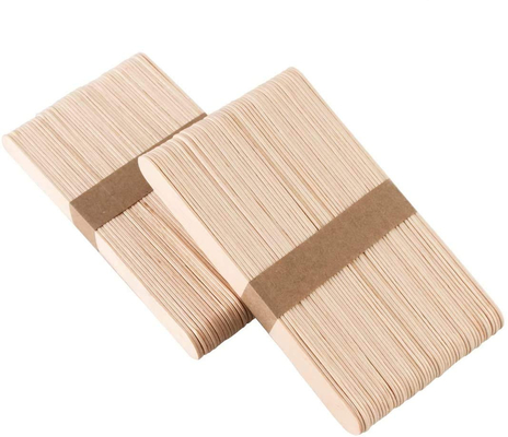 FDA Jumbo Craft Wooden Ice Cream Stick Custom Popsicle Sticks