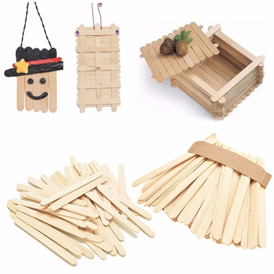 FDA Approved Disposable Wooden Ice Cream Stick Colourful Ice Cream Sticks