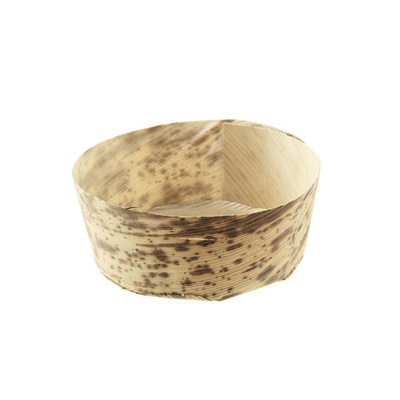 ODM Bamboo Leaf Disposable Dessert Cups Food Container 2.75inch