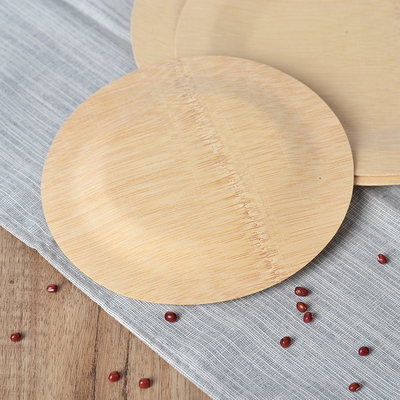 100% Organic Compostable Disposable Bamboo Leaf Plates 9 Inch