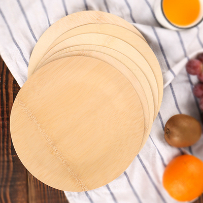 7 Inch Bulk Compostable Disposable Bamboo Plates for Restaurant