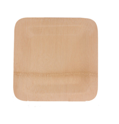 Organic Degradable Disposable Bamboo Plates 9 Inch For Party