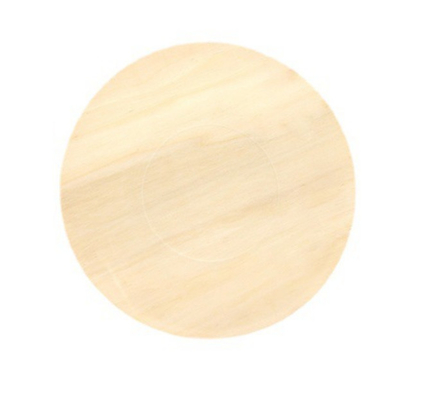 Wooden Bio Disposable Plates Recyclable Party Plates For Camping 165x15mm