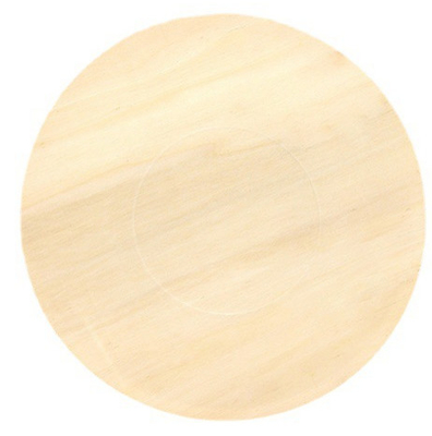 9 inch ODM Round Disposable Wood  Plates Bulk Tableware For Barbecue Birthday