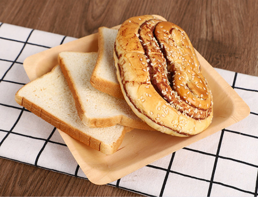 7inch Disposable Wooden Plates Compostable Plates Bulk For Parties Weddings Camping