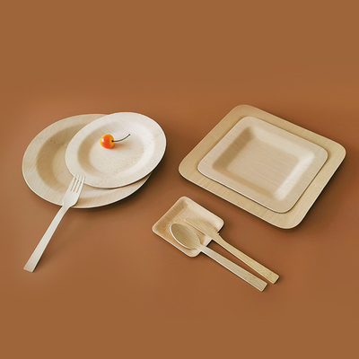 Compostable Disposable Bamboo Plates 3.5inch for Hotel