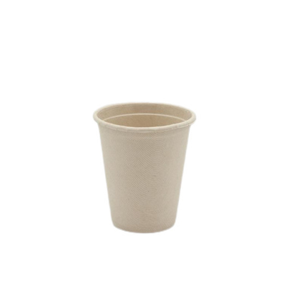 Natural Color Sugarcane 350ml Bagasse Cups 12oz With Lid