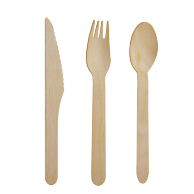 Wholesale Disposable Birch Wooden Party Spoons wooden cutlery with logo