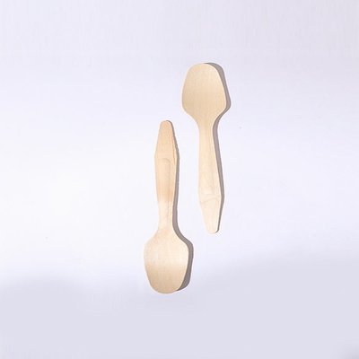185mm disposable 100% natural material reinforced wooden coffee catering spoon wrapped individually for home and kitchen
