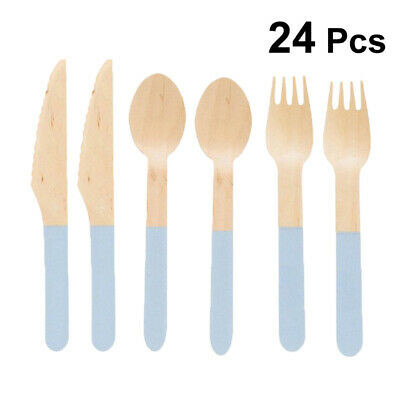 160mm JFB Craft Disposable Kraft Paper Wooden Cutlery Set With Napkins