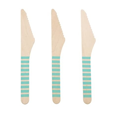 160mm JFB Craft Disposable Kraft Paper Wooden Cutlery Set With Napkins