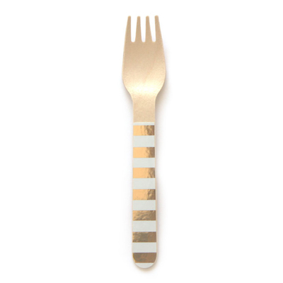 160mm JFB Craft Disposable Kraft Paper Wooden Cutlery Set With Napkins