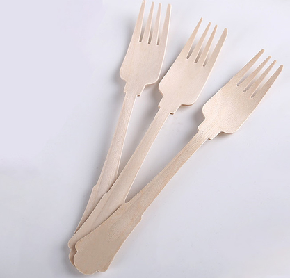 Wooden Disposable Knife Fork And Spoon Set Degradable 20cm