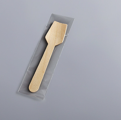Individually Degradable Disposable Wooden Spoon Knife Fork Ice Cream Spoon