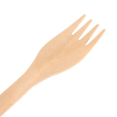 Disposable Biodegradable 185mm Wooden Strong Knife Fork And Spoon Old Style