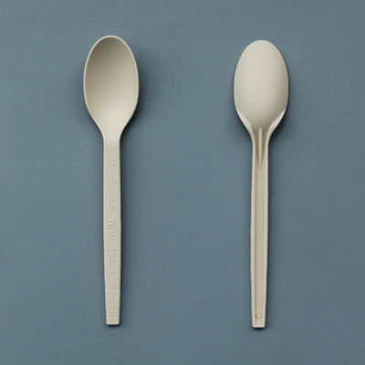 Disposable Degradable Cornstarch Primary Color 16cm Knife And Fork Spoon Chinese And Western Tableware