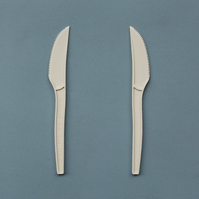 Disposable Degradable Cornstarch Primary Color 16cm Knife And Fork Spoon Chinese And Western Tableware