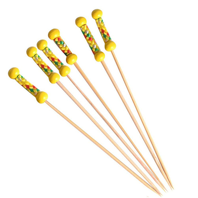 12cm Natural Bamboo Food Picks Skewers Toothpicks For Party Bar