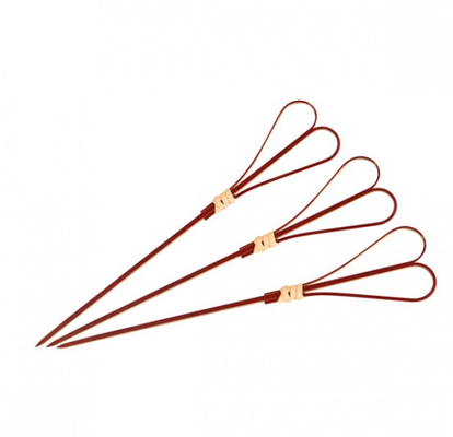 9cm Disposable Heart Shaped Decorative Bamboo Food Picks Toothpicks For Wedding