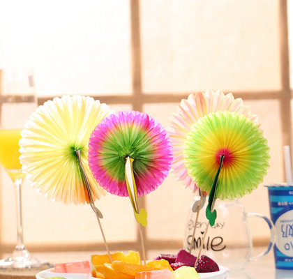 4Inch Disposable Flower Decorative Bamboo Food Picks Skewers