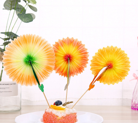 4Inch Disposable Flower Decorative Bamboo Food Picks Skewers