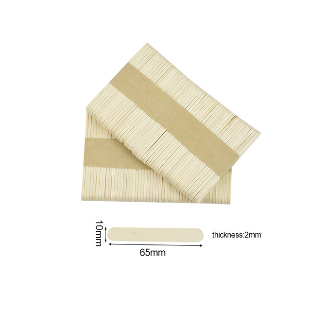 ODM Natural Wooden Ice Cream Stick 65mm For Popsicle