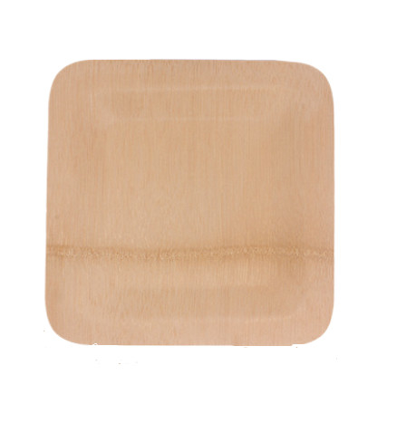 Organic Degradable Disposable Bamboo Plates 9 Inch For Party