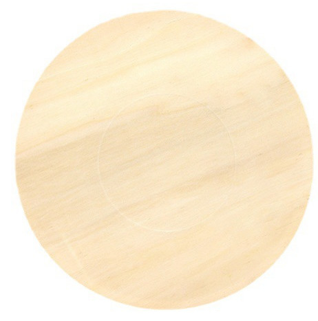 9 inch ODM Round Disposable Wood  Plates Bulk Tableware For Barbecue Birthday