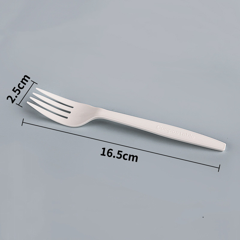 16.5CM Pla Compostable Bulk Plastic Forks Disposable Cutlery