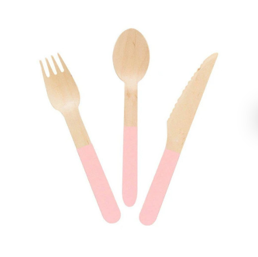 Wholesale Disposable Birch Wooden Party Spoons wooden cutlery with logo