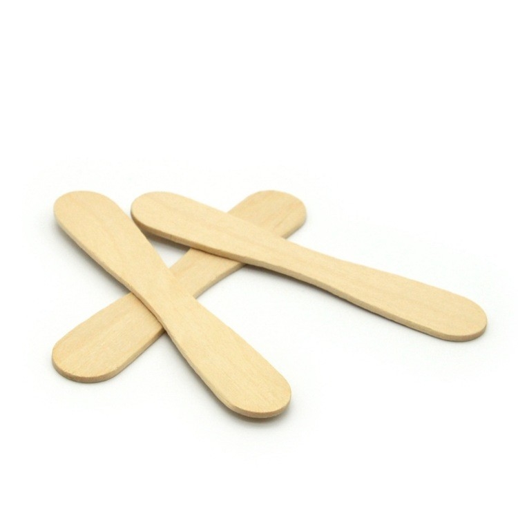 Bulk Ice Cream Paddle Spoon Wooden Ice Cream Taster Spoons 3inch 1000pcs